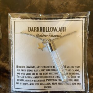 Herkimer Diamond Intention Vial Necklace