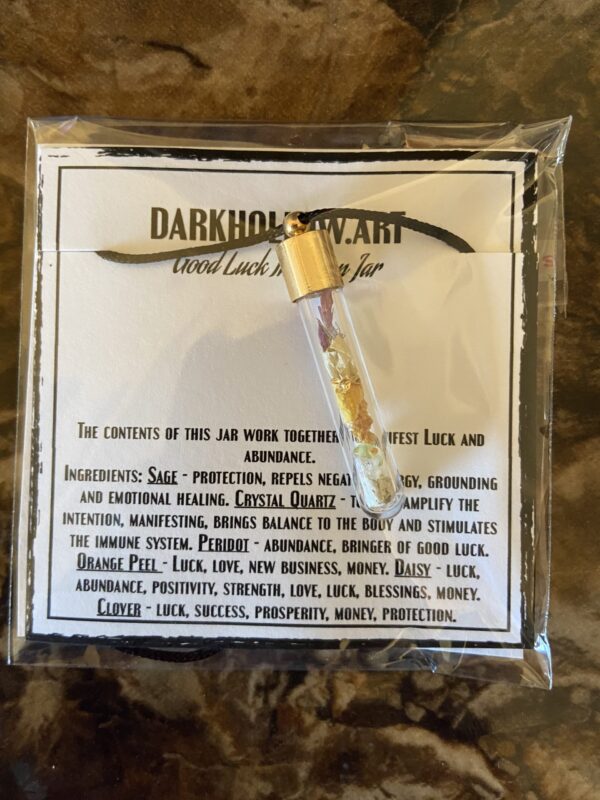 Intention Vial Necklace - Good Luck