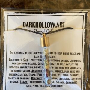 Intention Vial Necklace - Peace and Calm