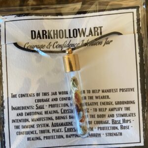 Intention Vial Necklace - Courage and Confidence