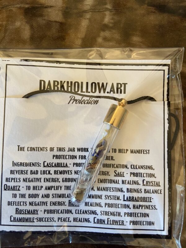 Intention Vial Necklace - Protection